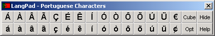 LangPad - Portuguese Characters Screenshot